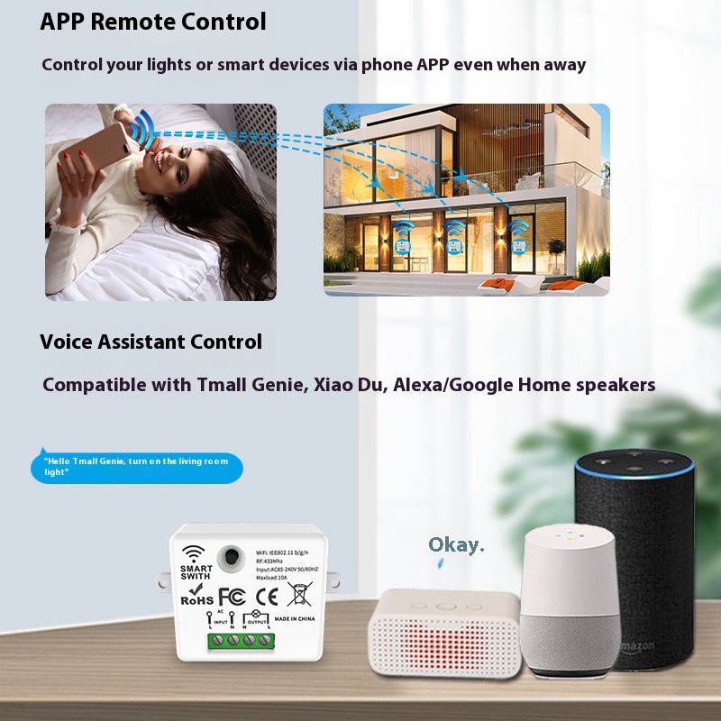 The Tuya Smart Switch-Off Devi - Smart Relay Tuya recension och pris