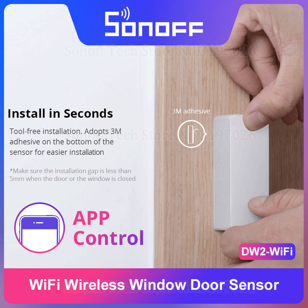 Sonoff DW2-WiFi Wireless Secur - Sonoff recension och pris