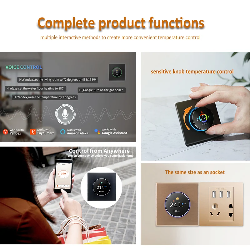 In stock Tuya Knob Thermostat  - Tuya Smart recension och pris