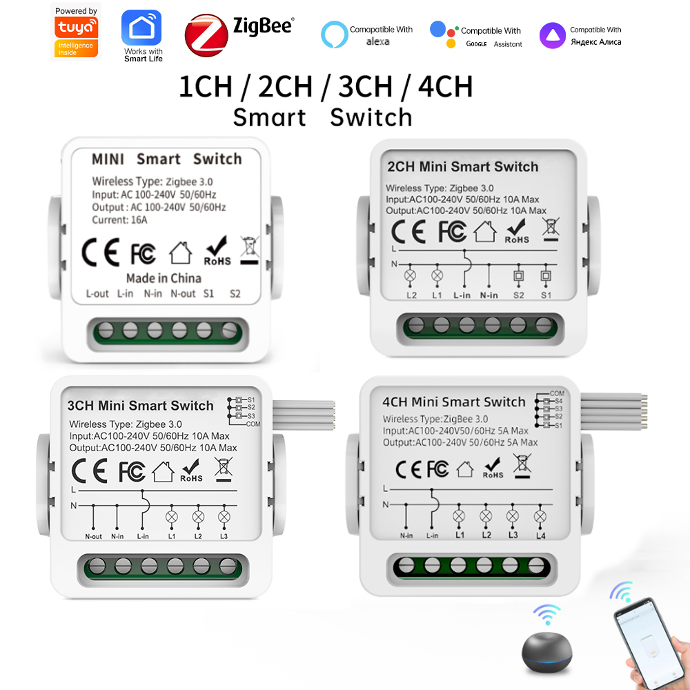 Tuya Zigbee 3.0 Smart Switch 1 - Smart Relay Tuya recension och pris