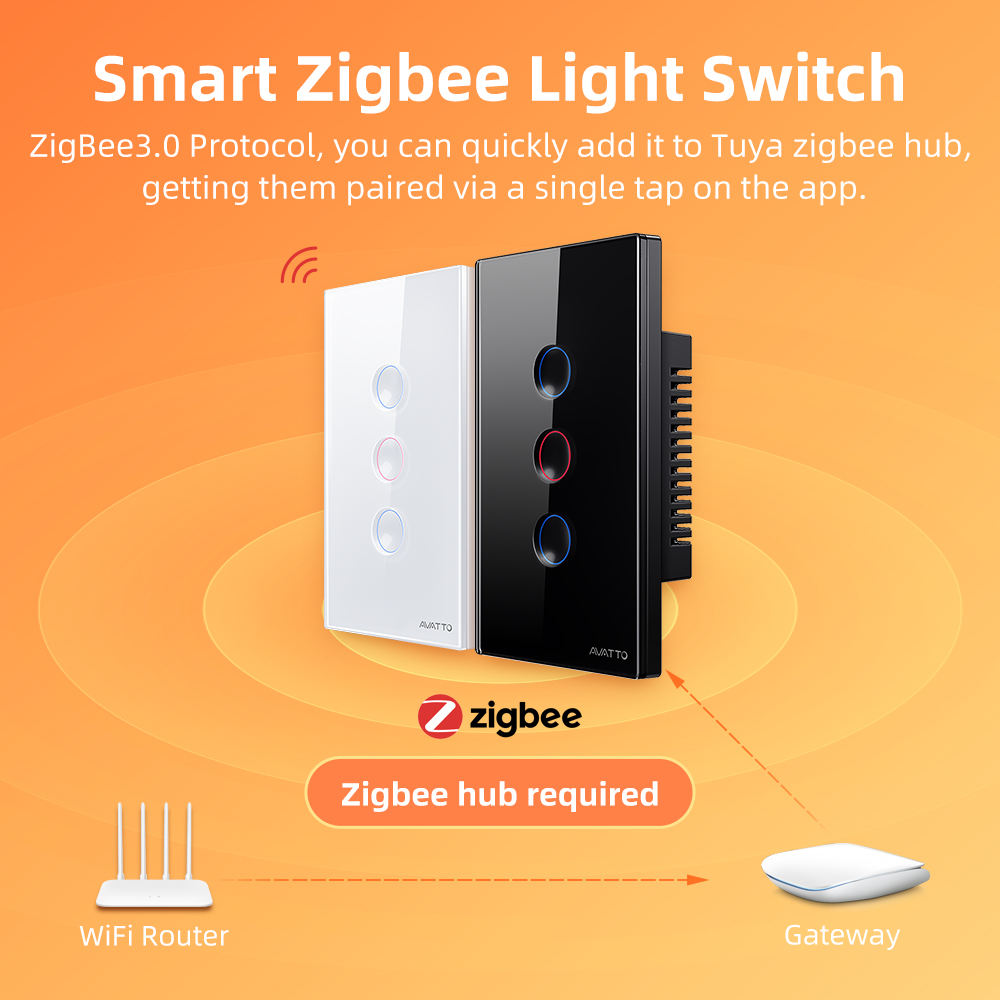 AVATTO 1/2/3/4 Gang ZigBee Sma - Smart Relay Tuya recension och pris