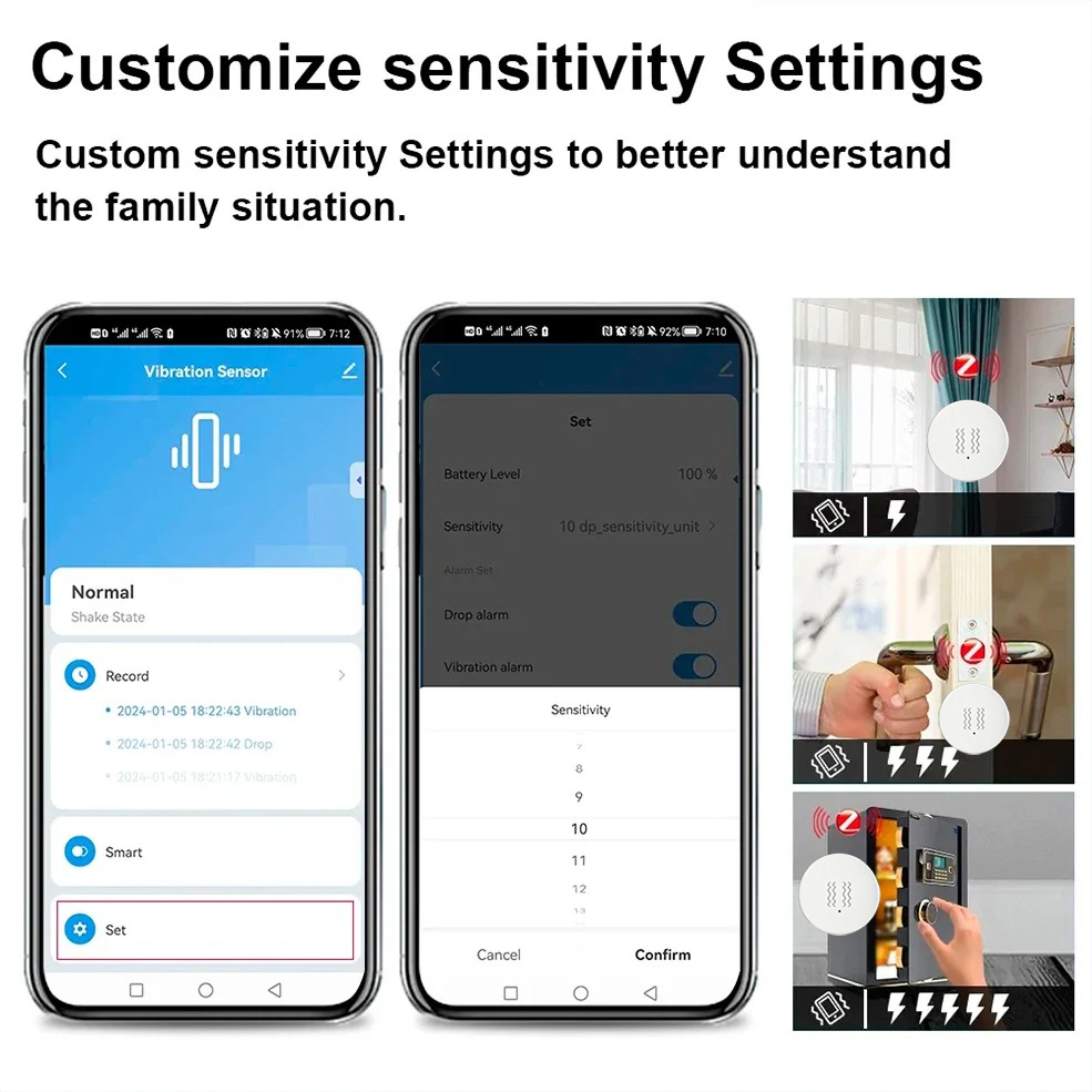 Tuya ZigBee Smart Vibration &  - Home Assistant Tuya recension och pris