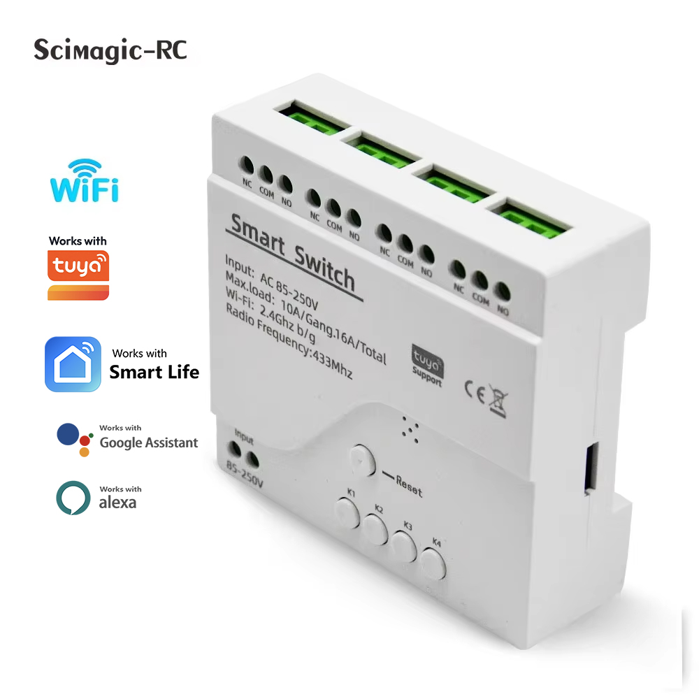 Smart Switch 4CH Relay Module  - Tuya 4 Channel recension och pris
