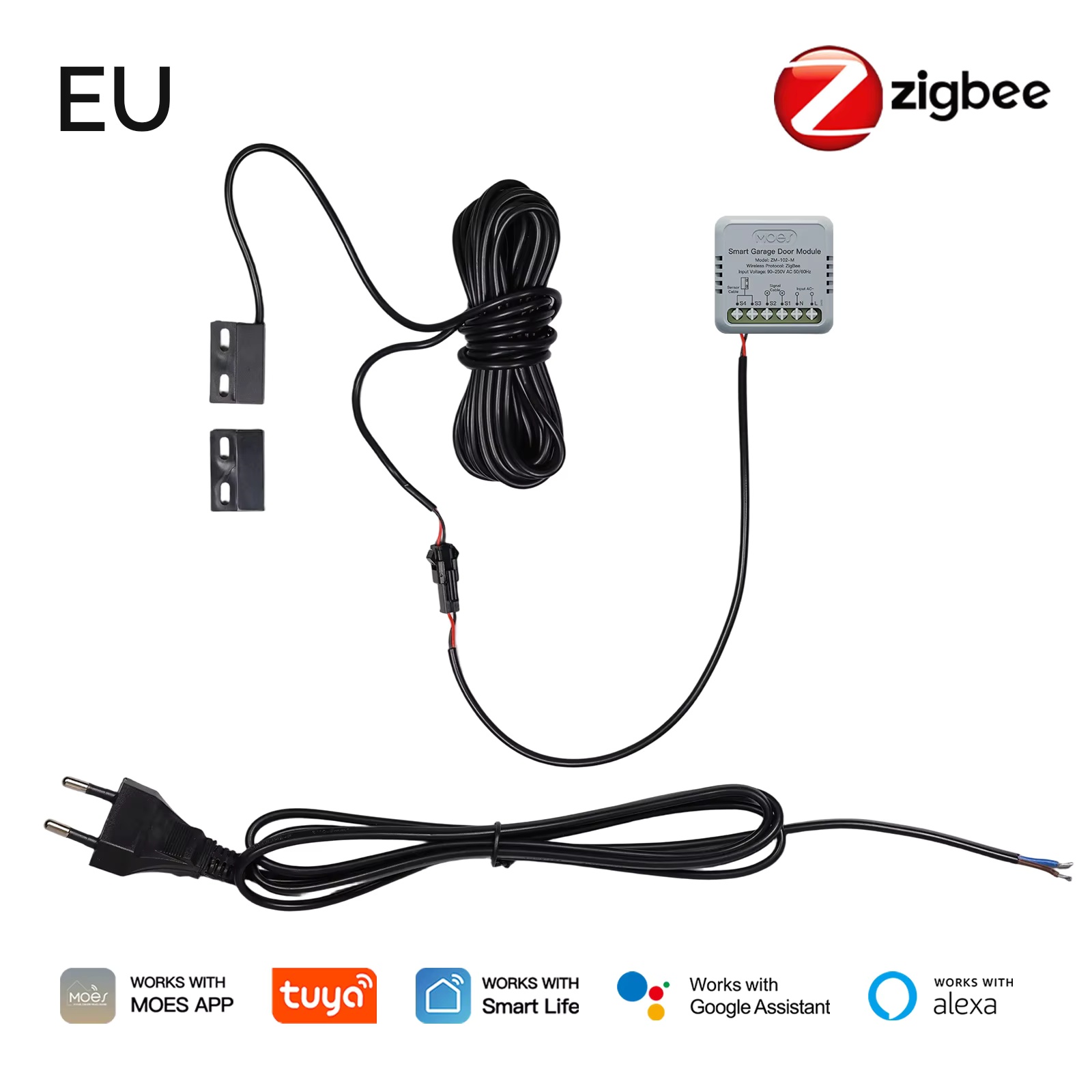 MOES Zigbee Garage Door Contro - Home Assistant Tuya recension och pris