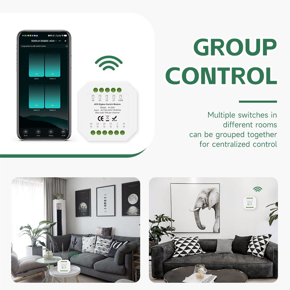 Tuya ZigBee Smart Switch Modul - Tuya 4 Channel recension och pris